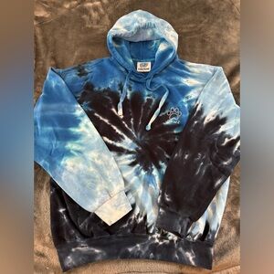 VINTAGE (PAWS) COLORTONE TIE DYE HOODIE like new!